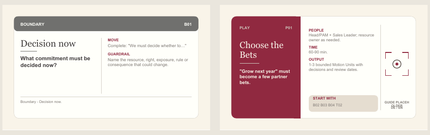 Prototype artwork showing one working card and the Choose the Bets play card
